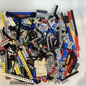 Lego Technic Mixed Build Parts in Black, Blue, Red, Yellow, Gray, White